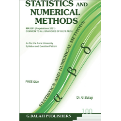 Statistics And Numerical Methods Statistics And Numerical Methods