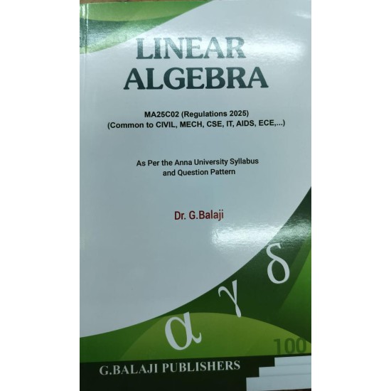 Linear Algebra (R-2025)