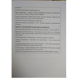 Metrology And Instrumentation