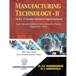 Manufacturing Technology - II Manufacturing Technology - II