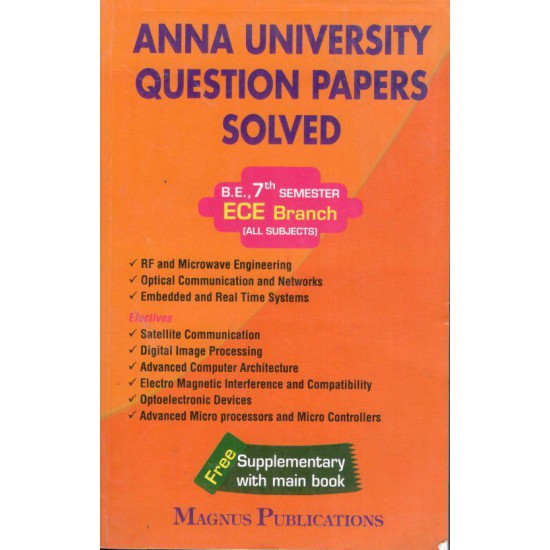 Anna University Solved Question Papers - ECE 7th Sem