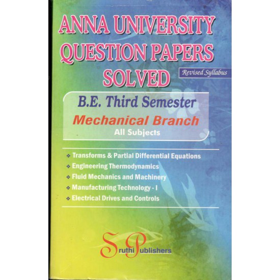 Anna University Solved Question Papers - Mechnical 3rd Sem