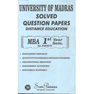 Madras University  Solved Question Papers - MBA 1st  Sem