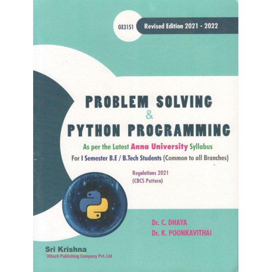Problem Solving and Python Programming