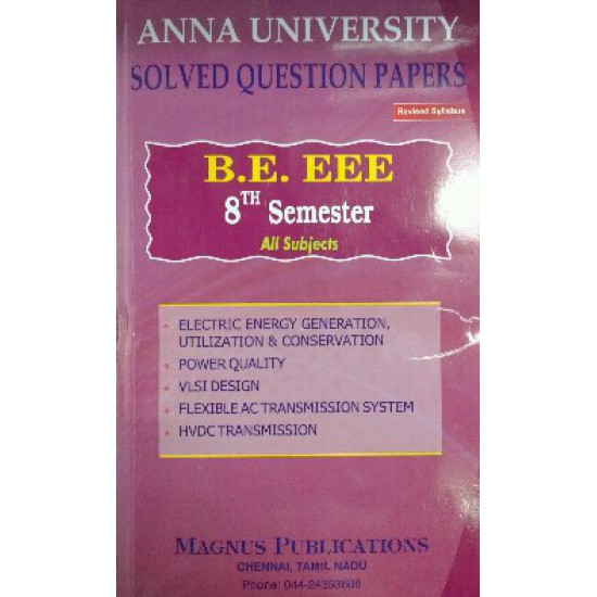 Anna University Solved Question Papers - EEE 8th Sem