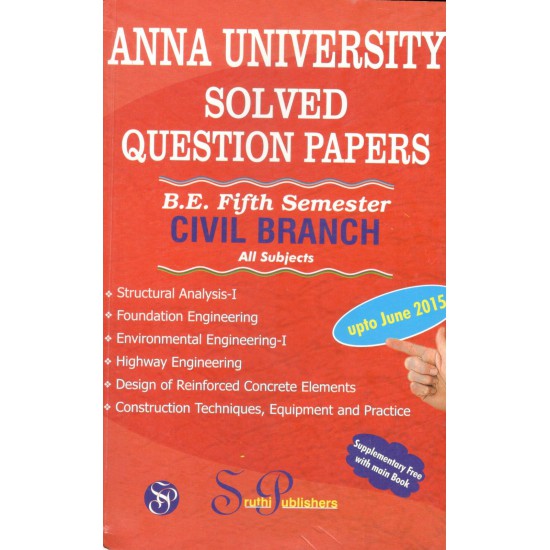 Anna University Solved Question Papers - Civil 5th Sem Anna University Solved Question Papers - Civil 5th Sem