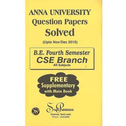 Anna University Solved Question Papers - IT 4th Sem Anna University Solved Question Papers - IT 4th Sem