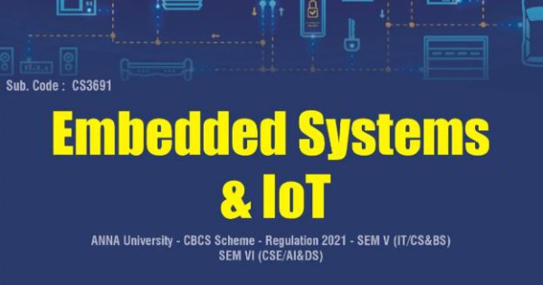 Embedded Systems and IoT by Iresh A. Dhotre from Technical Publications ...